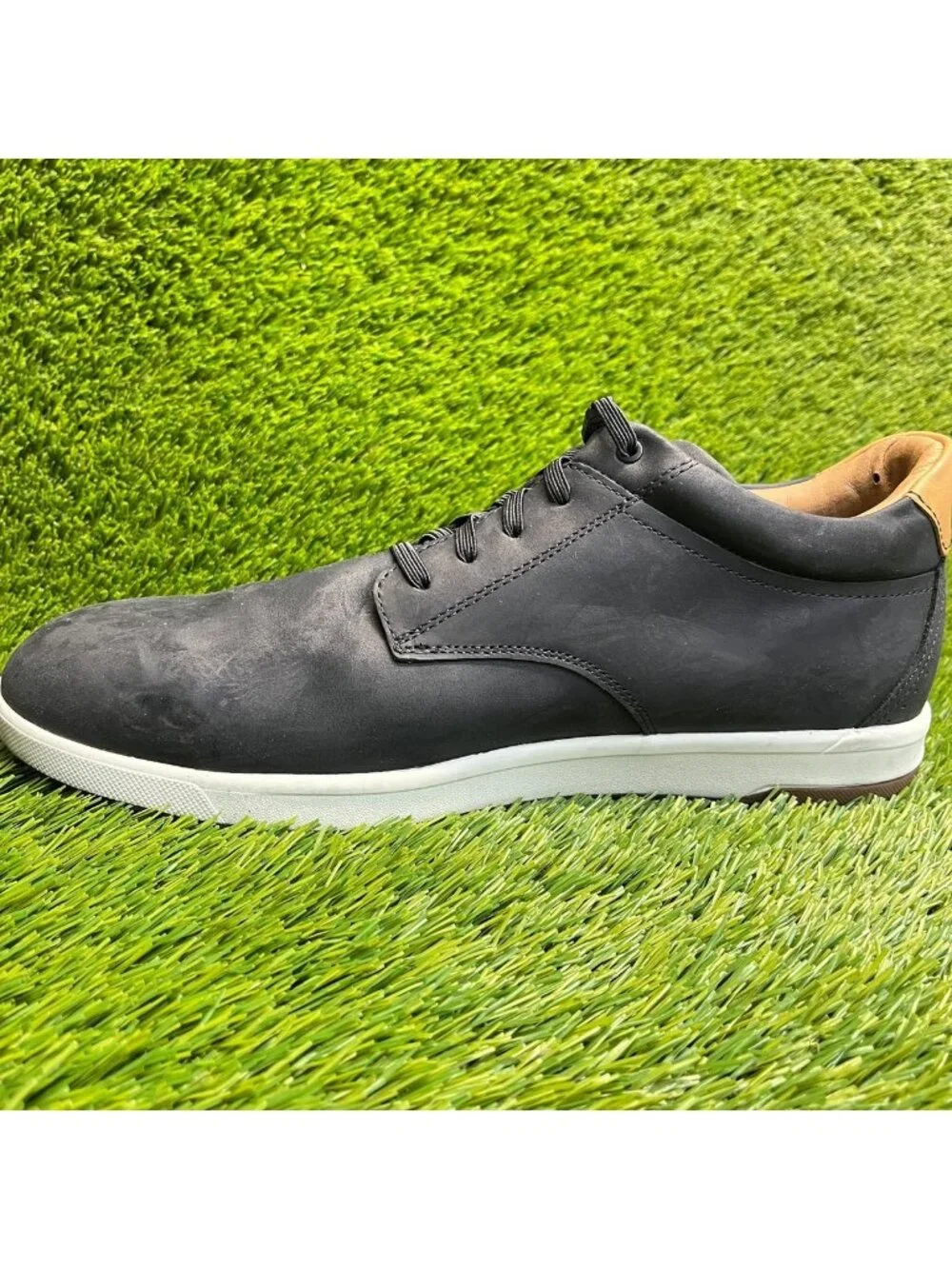 Florsheim Crossover Mens Size 12 Black Steel Plain Toe Safety Oxford Work Shoes